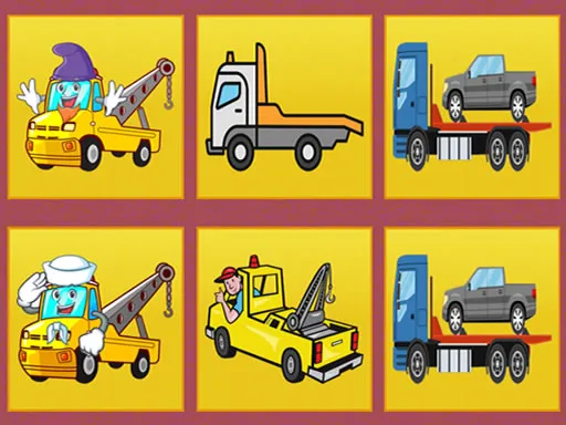 Tow Trucks Memory igra online - igraj besplatno