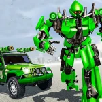 US Police Car Real Robot Transform igra online - igraj besplatno