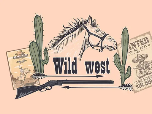 Wild Wild West Memory igra online - igraj besplatno