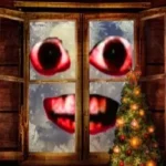 New Year Santa Claus outside the window igra online - igraj besplatno