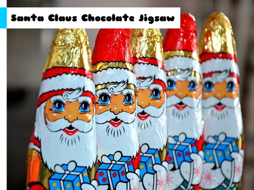 Santa Claus Chocolate Jigsaw igra online - igraj besplatno