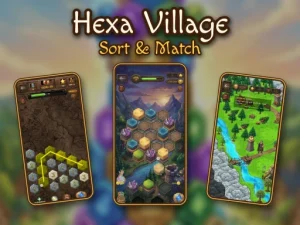 Hexa Village: Sort & Match